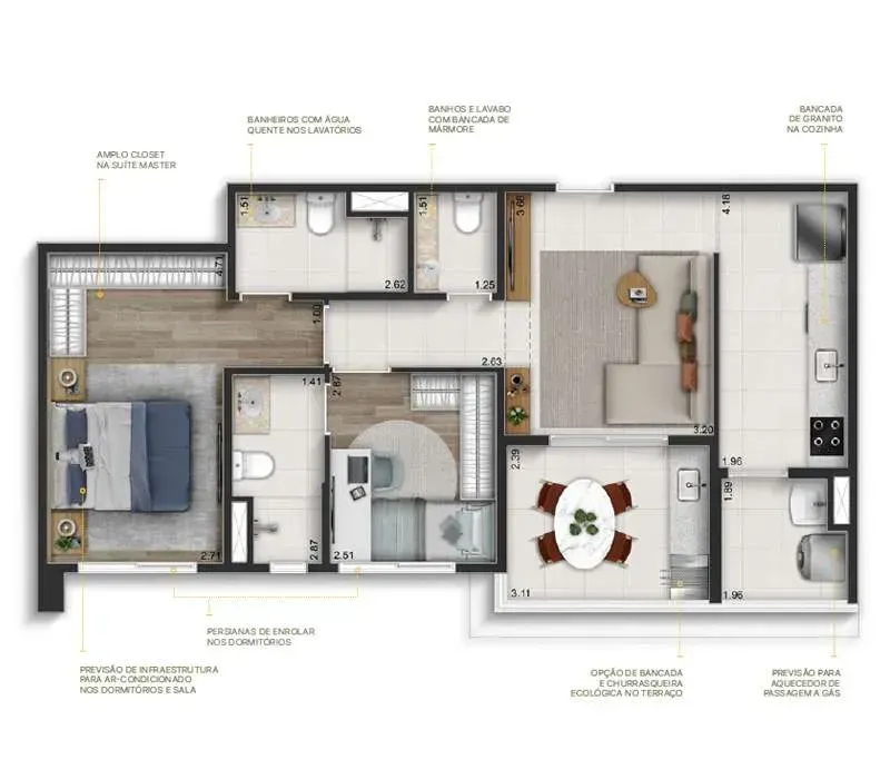 PLANTA 72m²