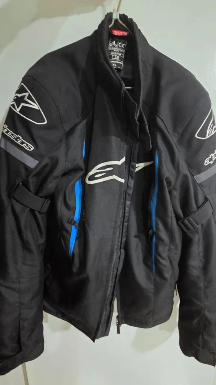 Jaqueta Alpinestars Gunner V2 WP Preta/Azul - Roupas - Setor