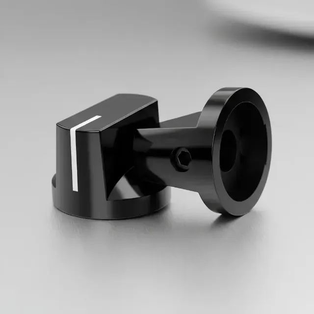 Knobs Vintage  KN 19 Preto - 02 Peças 
