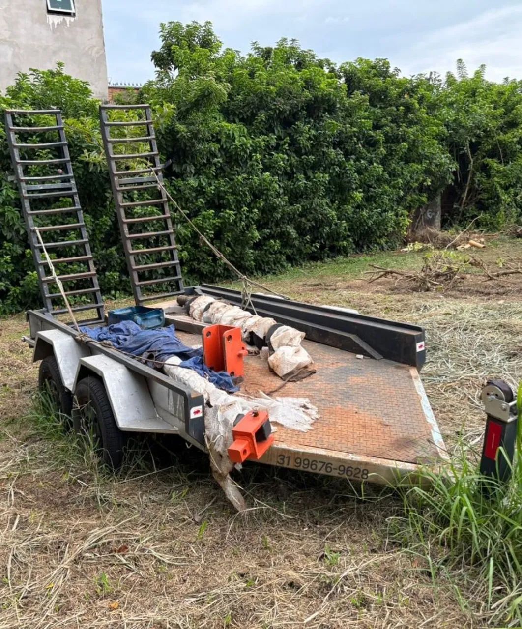 Carretinha Bitruck com documentação para mini escavadeira Yanmar vio20 - Foto 5