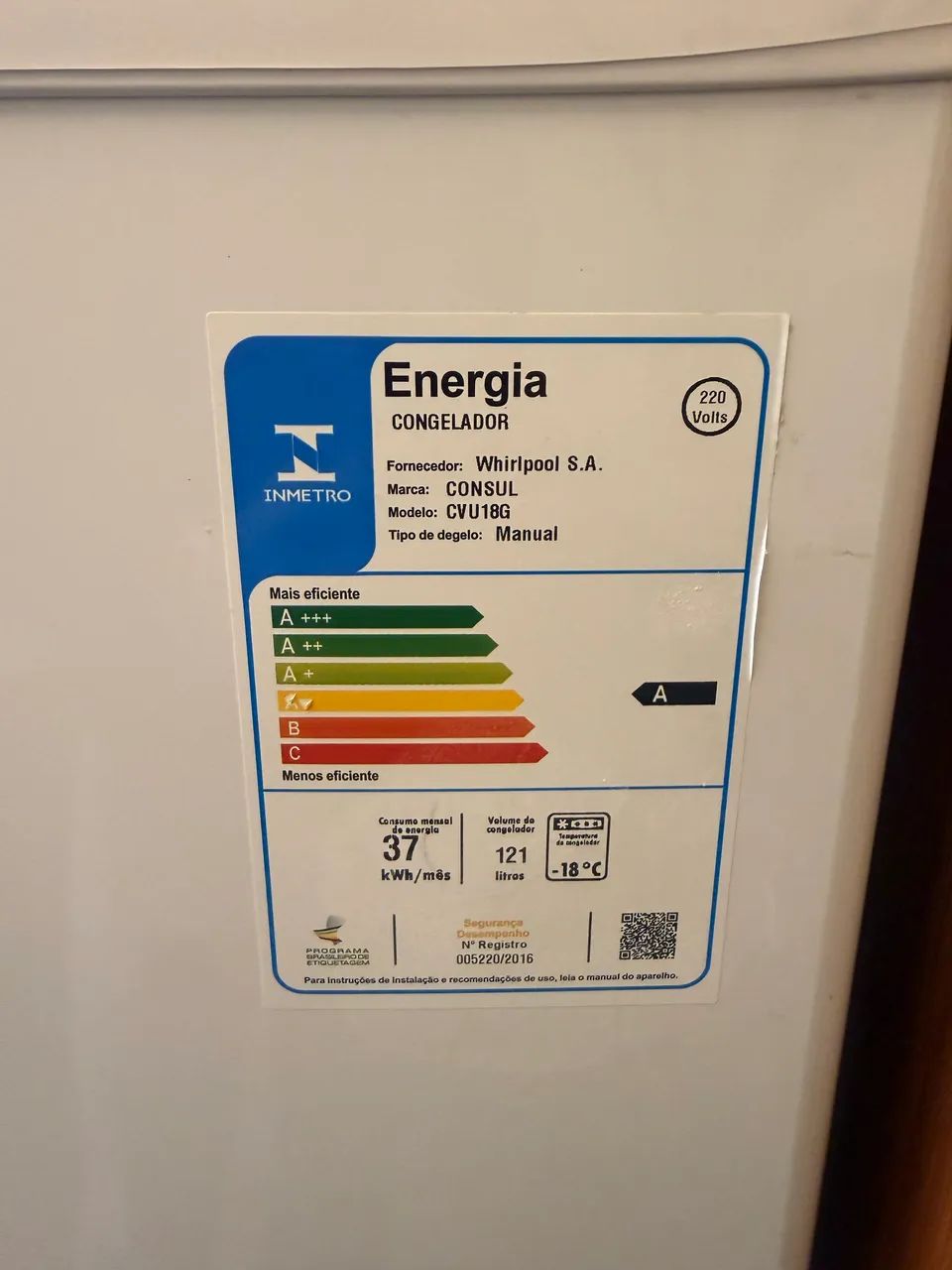 Freezer Vertical Cônsul 121L 220V - Foto 2