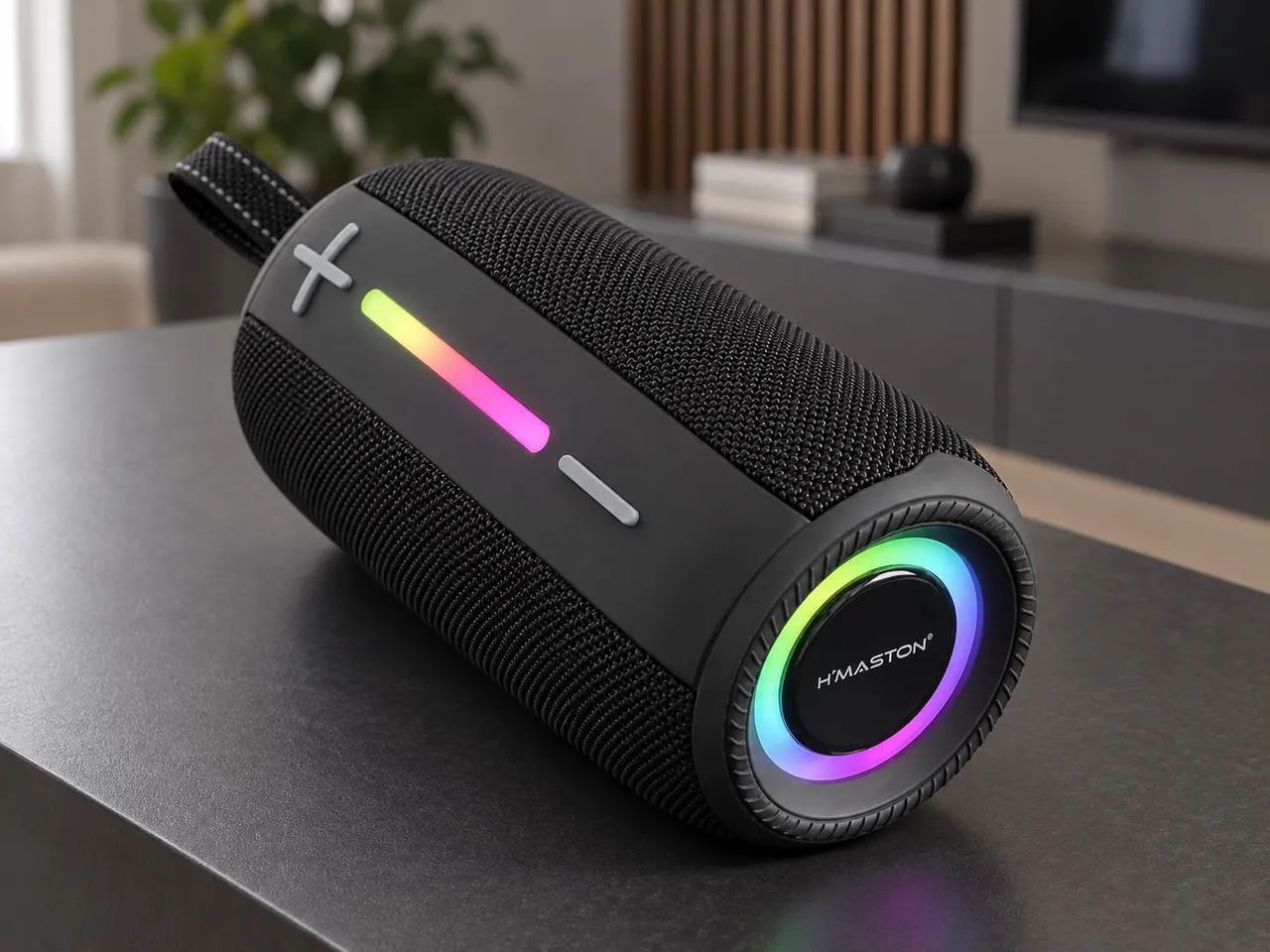 Caixa de Som Bluetooth H?Maston AM12 20W com RGB - Foto 5