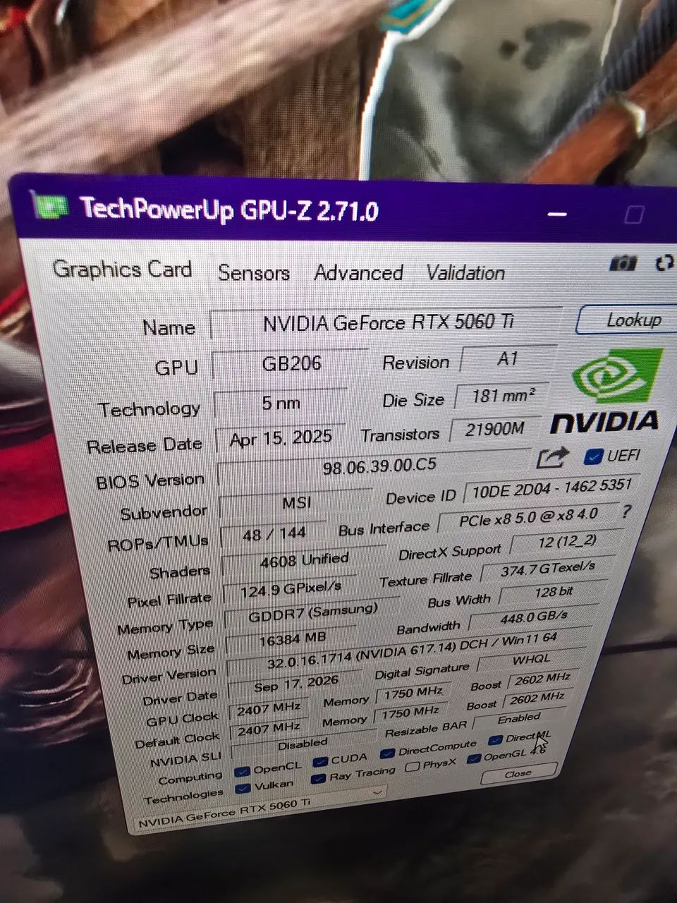 Rtx 5060ti 16gb MSI - Foto 5