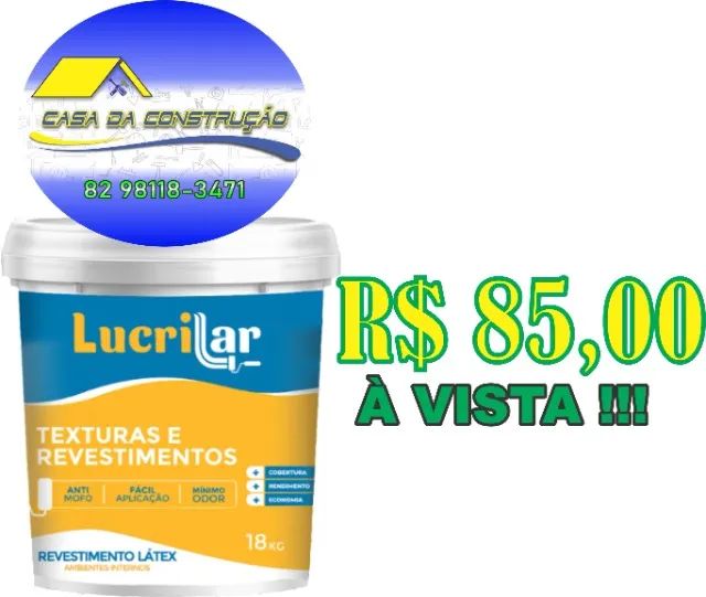 TINTA INTERNA 18KG BRANCO NEVE LUCRILAR 
