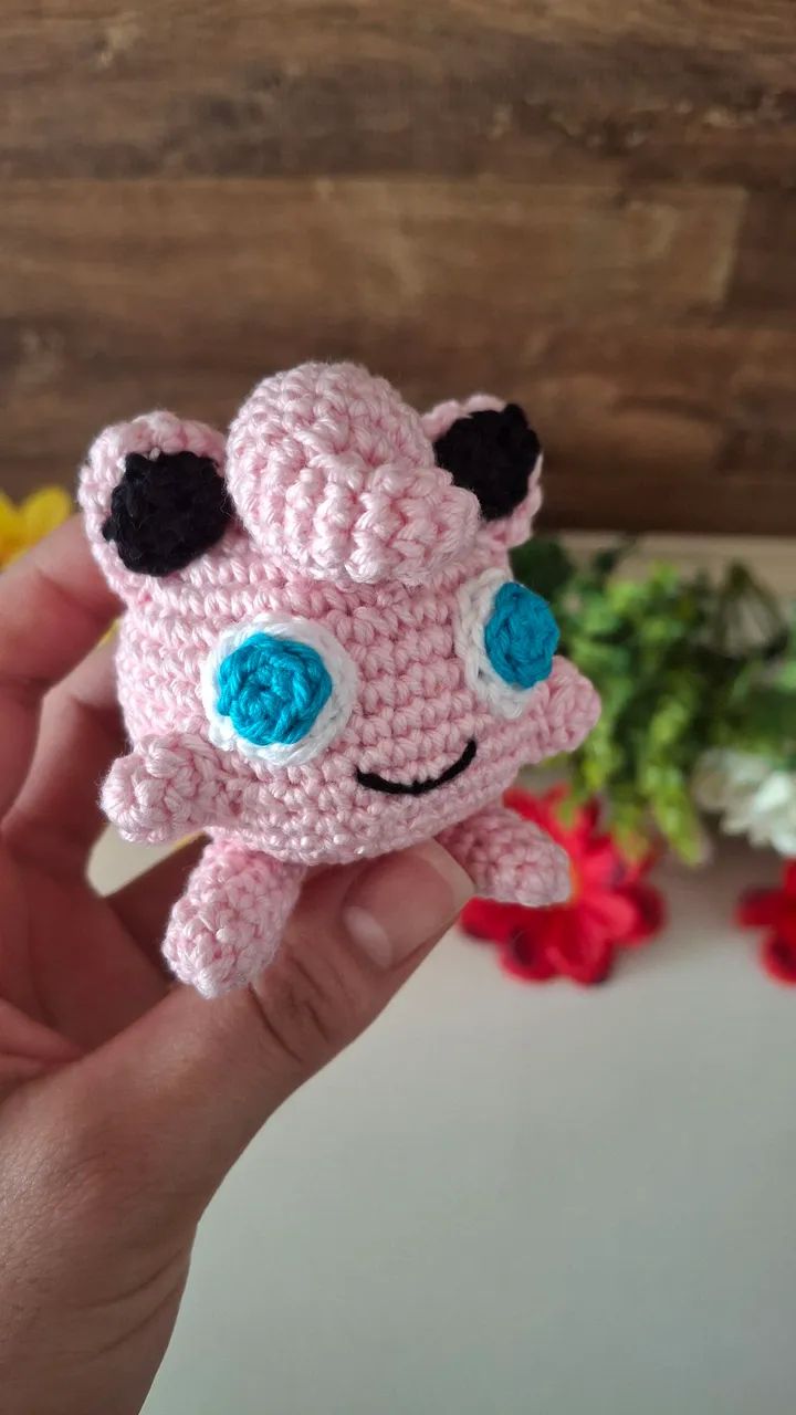 jigglypuff Amigurumi chaveiro - Pokémon - Foto 3