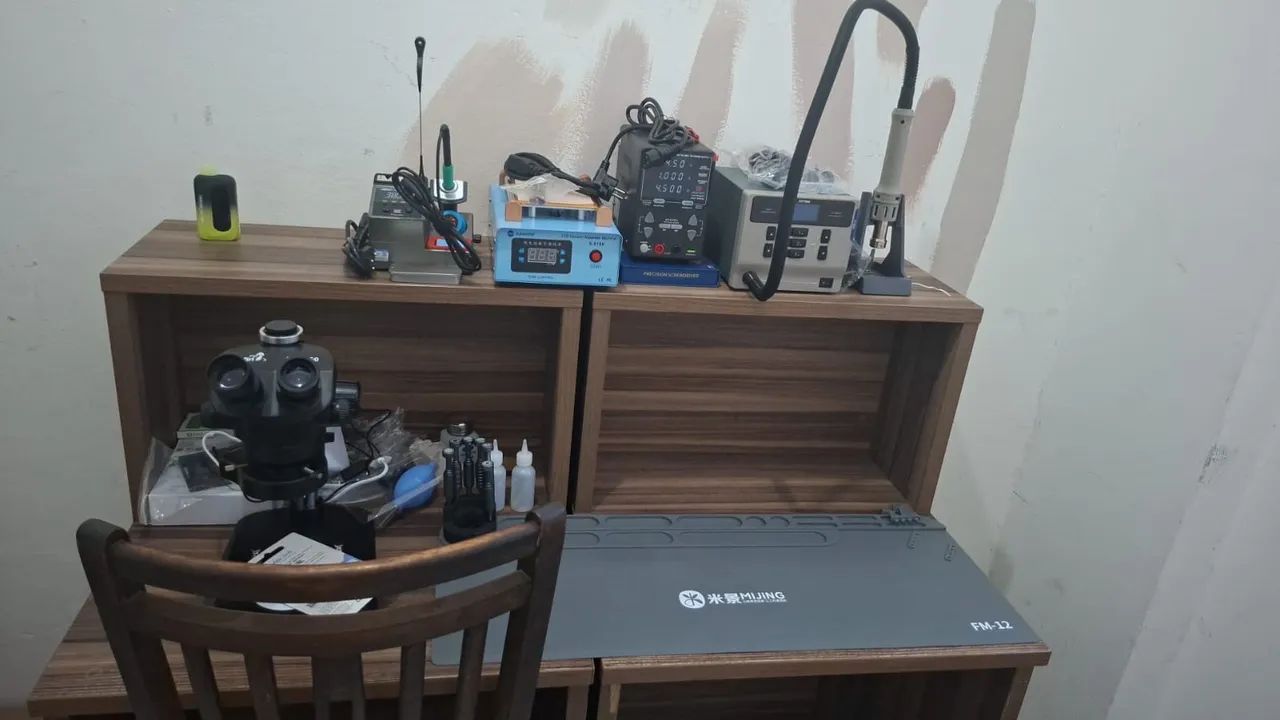 Kit Completo Assistência Técnica Celular | Ferramentas + Equipamentos