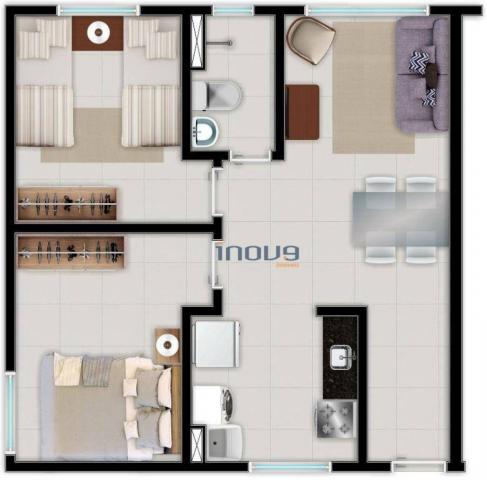 Apartamento com 2 dormitórios à venda, 44 m² por R$ 124.990,00 - Centro - Caucaia/CE - Foto 11