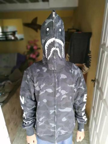Moletom Bape Shark Preto - Foto 3