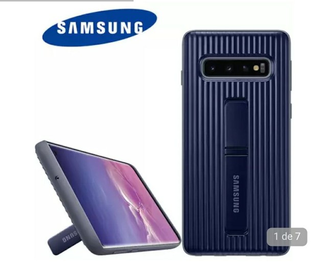 Comesp - CAPA PROTETORA PROTECTIVE STANDING PRETA GALAXY S10 PLUS - CAPA  PROTETORA PROTECTIVE STANDING PRETA GALAXY S10 PLUS