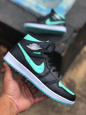 air jordan verde e preto