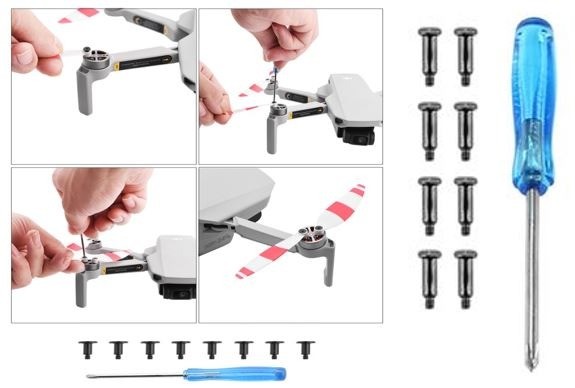Dji 8 Parafusos + chave da Helice Mavic Mini 1/2/Se Arduino Automação COD-CP681   - Foto 5