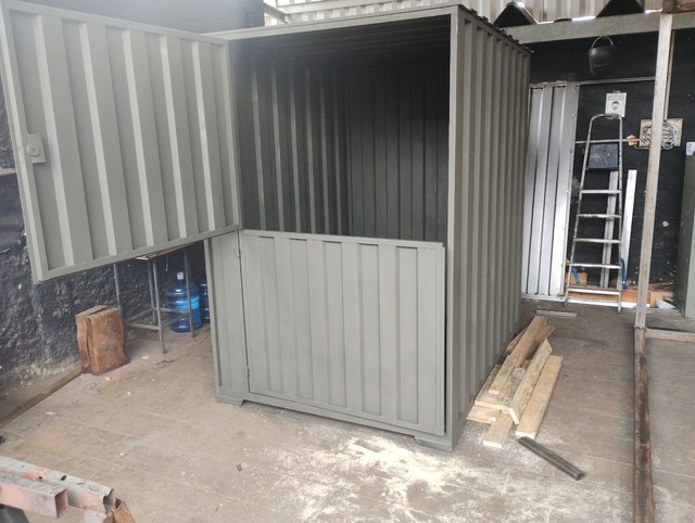 Container depósito de obra 2#1.50 em Aço Barato - Foto 2
