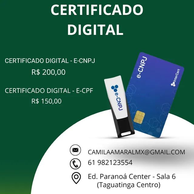 Certificado Digital - Serviços - Riacho Fundo I, Brasília 1252316300