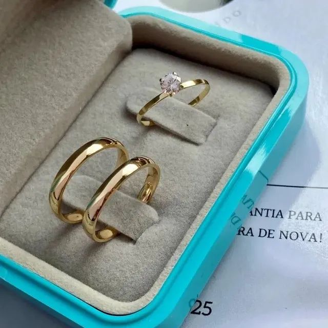 PAR DE ALIANÇAS CASAMENTO  - Foto 5