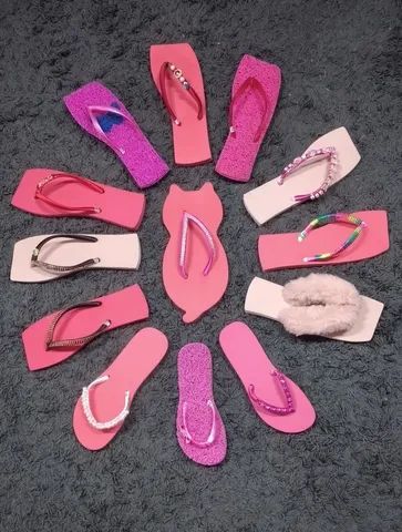 Chinelo Decorados enfeites  - Foto 5