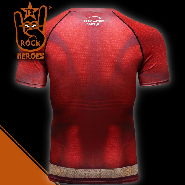 Camisa de Compressão Shazam! Rashguard Elastano Manga Curta - Foto 3