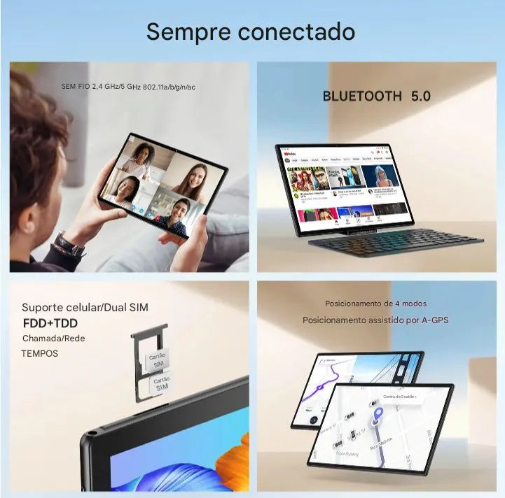 Tablet Teclast M40S 4GB+128GB Novo - Foto 6