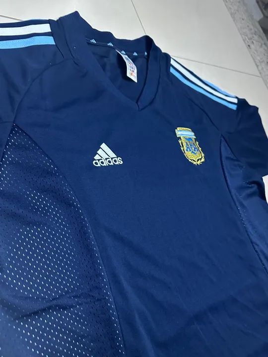 Camisa 2 seleção Argentina 2002 - tamanho GG - Foto 3