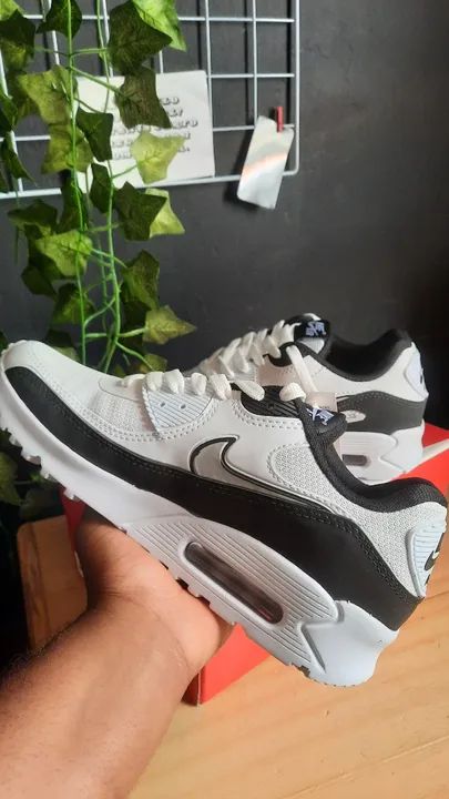 Tênis NIKE AIR MAX 90 PRETO/BRANCO (Nº 34 AO 43) - A PRONTA ENTREGA - Foto 5