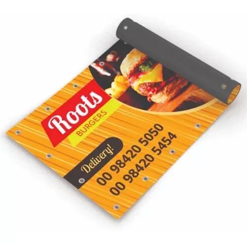 Lona Com Ilhós Ou Madeira Personalizado 2 Metros X 50 Centi