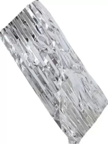 Cobertor Manta Térmica Aluminizado 2,10 x 1,40m Para Resgate, Emergência e Camping - Foto 2