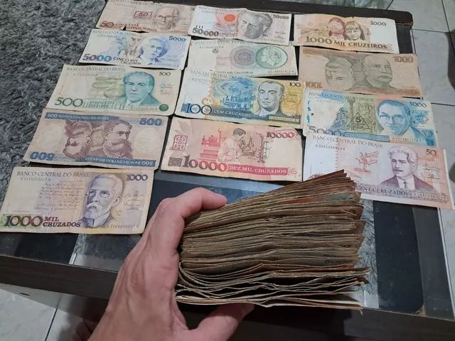 Notas dinheiro antiga