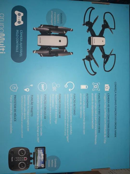 Drone Hawk GPS - Novo - Foto 5