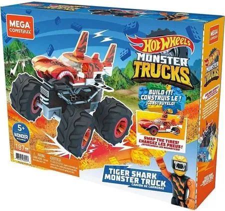 Mega Construx Hot Wheels Monster Truck Tiger Shark