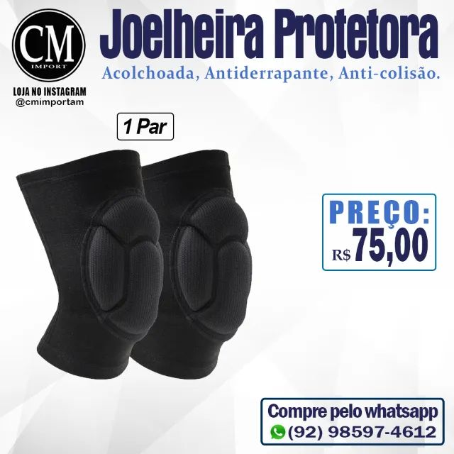 Joelheira Protetora Esportiva - (1 Par)
