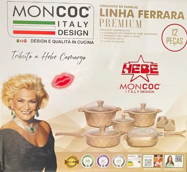 Kit de Panelas Moncoc Série Luxo Ferrara + Faqueiro de Brinde - Foto 4