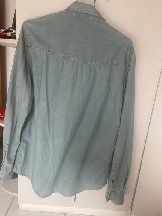 CamisaJeans Hering M Masculina - Foto 2