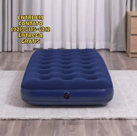 Colchão Inflável 150Kg Solteiro Camping Praia-Entregas 9h as 22h - Foto 2