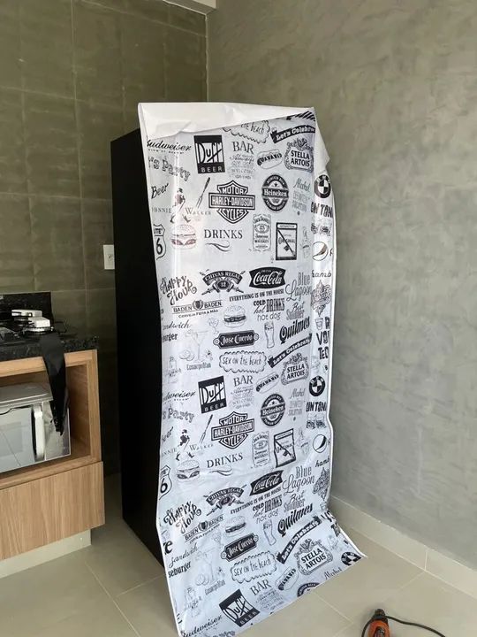 Envelopamento de geladeira  - Foto 3