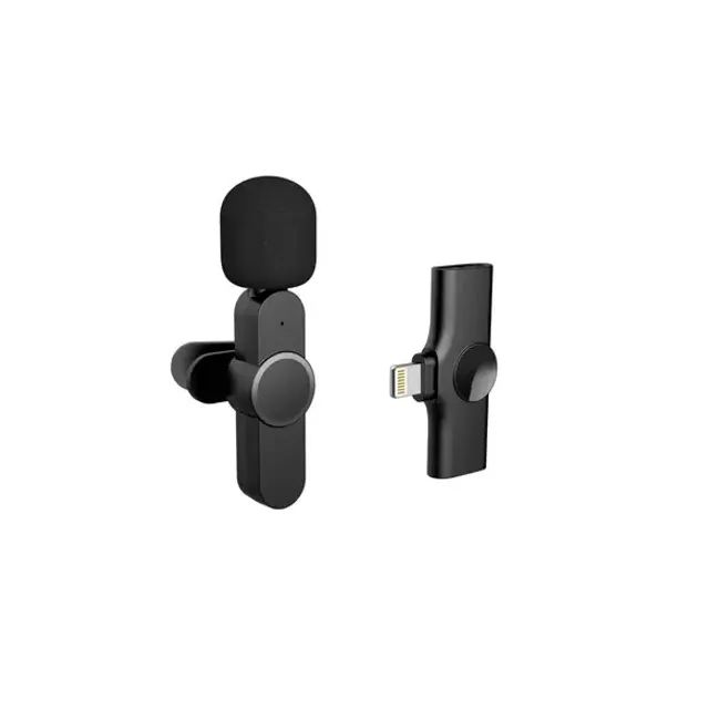 Microfone De Lapela Sem Fio Para Iphone Ipad Lightning 01