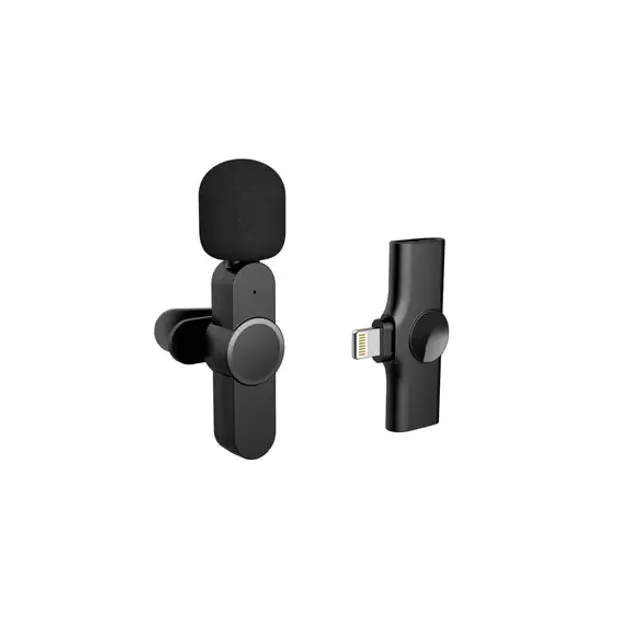 Microfone De Lapela Sem Fio Para Iphone Ipad Lightning 01