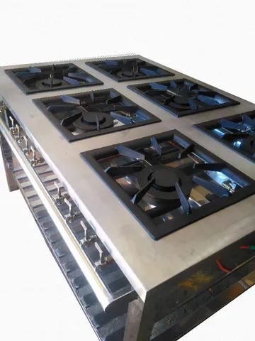 fogão industrial 4 bocas em aço inox - Foto 2