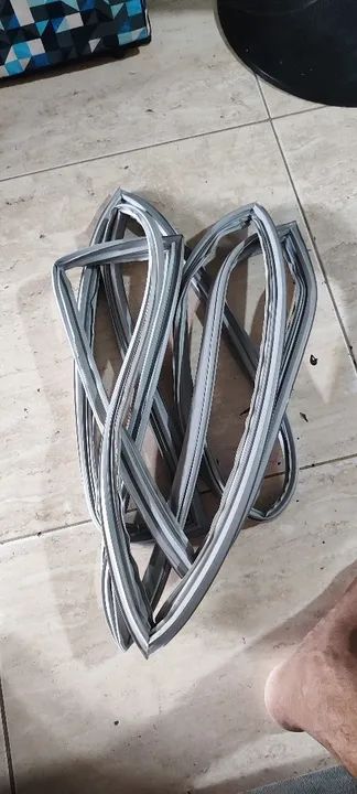 Jogo Borracha Gaxeta Geladeira LG Mb482 Mb482uls-g 64x54 64x109 - Foto 2