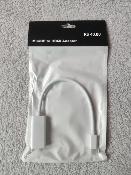 Adaptador mini displayport para hdmi (imac, macbook, mac mini) R$ 40,00 - Foto 2