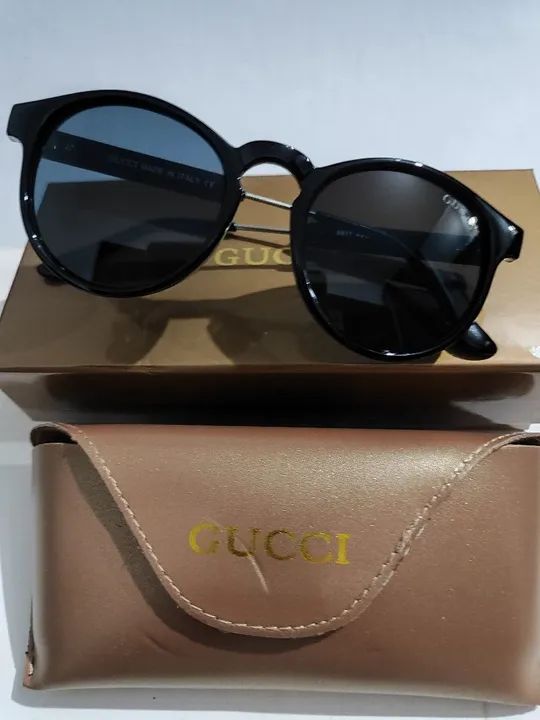 Óculos unissex Gucci com caixa original  - Foto 3