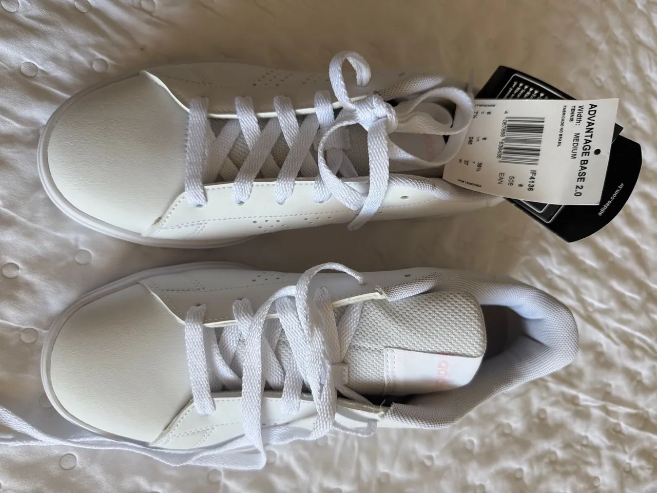 Tênis Adidas Advantage Base 2.0 Branco - Novo