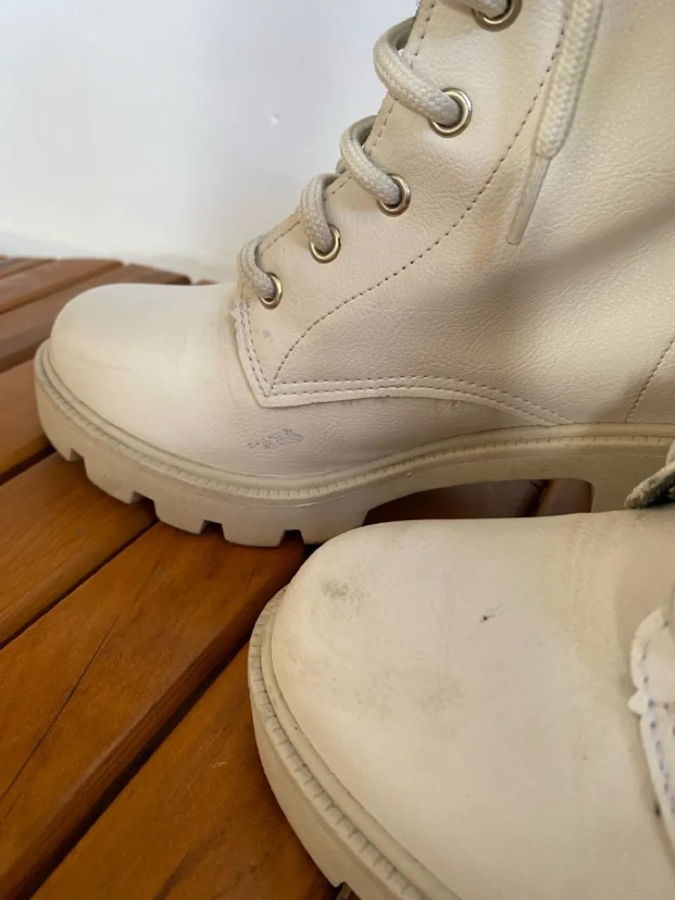 Bota Feminina bege 36 - Foto 4