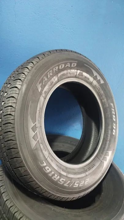 (6undisp) Kit 2 Pneus aro  16 medida 225/75r16 c p/ carga marca Farroad (10 lonas) - Foto 3