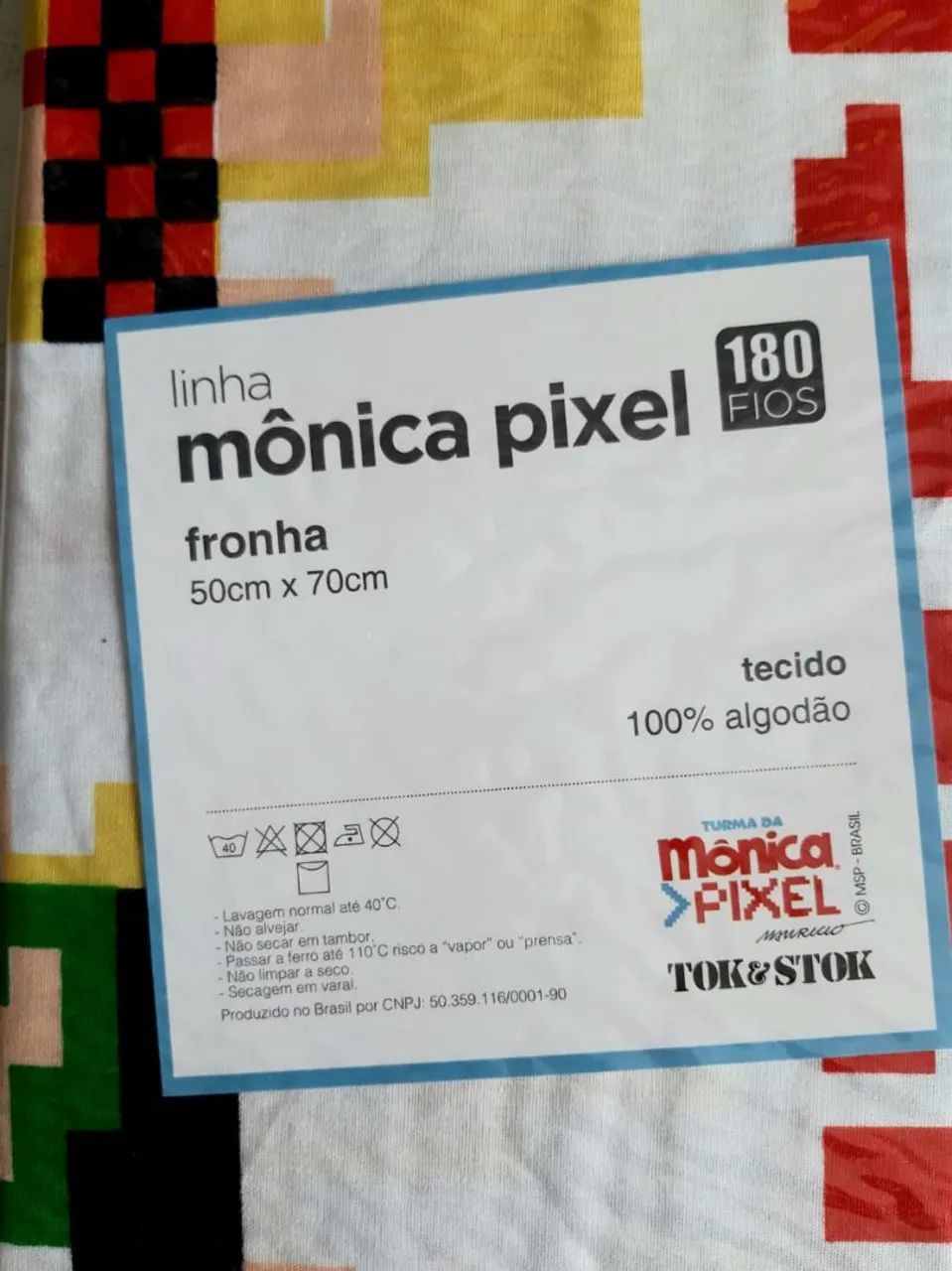 Fronha Tok&Stok Turma da Mônica Go Pixel Pixelado Fronha Tok Stok - Foto 6