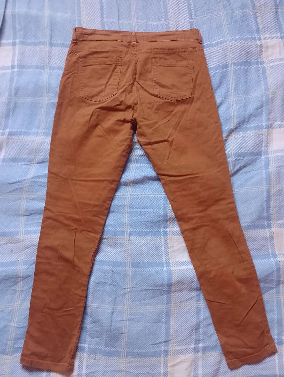 Calça jeans marrom  - Foto 3