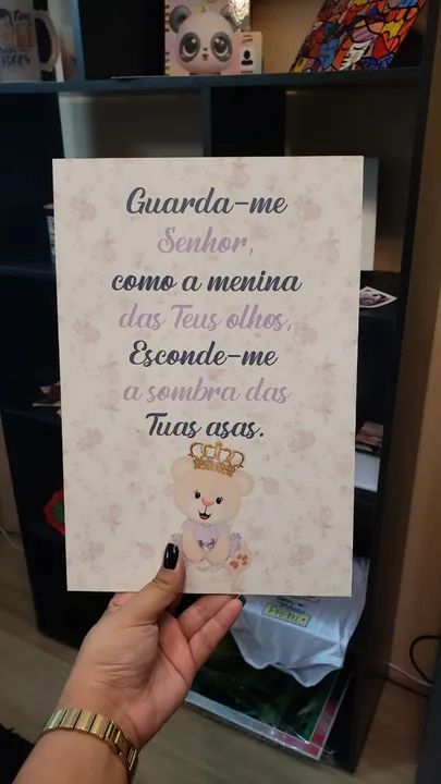 Plaquinha em MDF personalizada quadro para decorar quarto de bebê - Foto 3