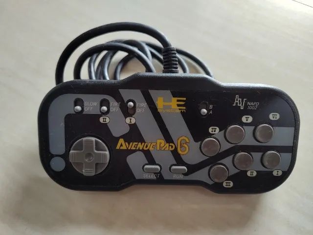 Controle para PC Engine 6 botões