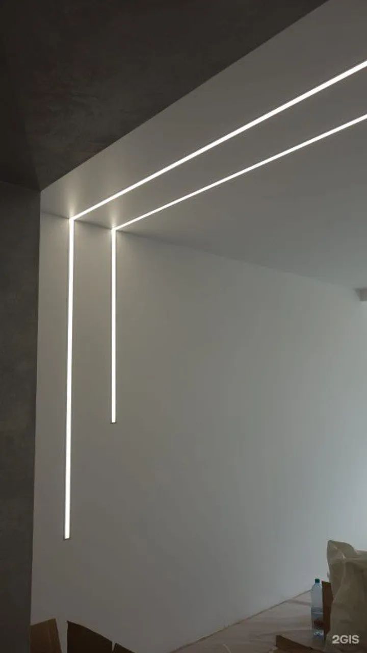 Perfil LED 2 Metros Embutir e Sobrepor Gesso Marcenaria - Foto 4