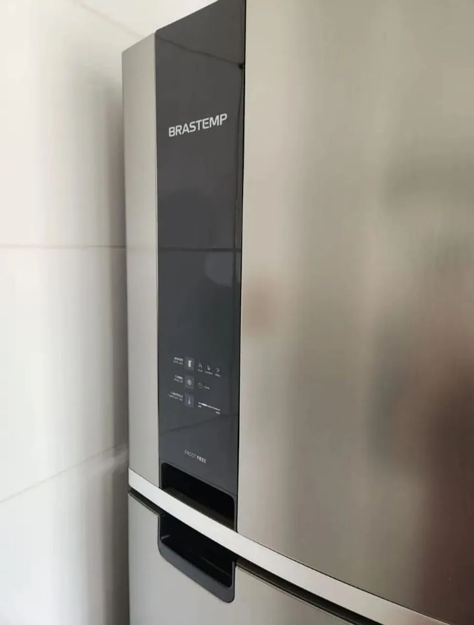 EXCELENTE OPORTUNIDADE GELADEIRA BRASTEMP INOX PAINEL DIGITAL SEMINOVA  - Foto 2
