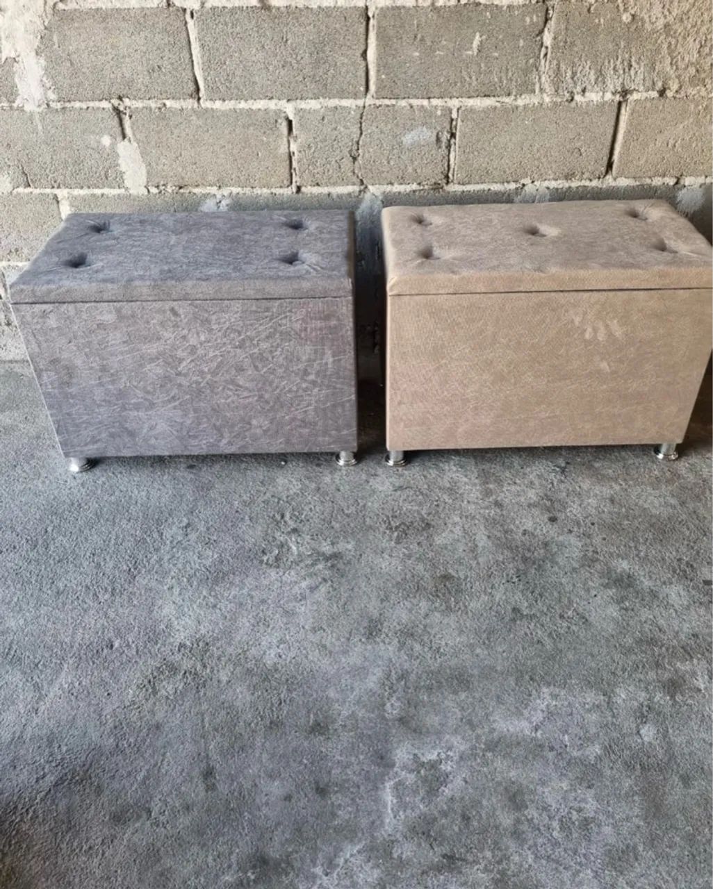 Puffs Baús Decorativos - Elegância e Conforto novos cada 