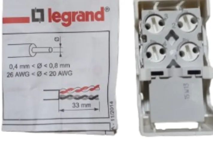 Tomada Telefone RJ11 4 Fios c/Porta-Etiqueta Modulo 17W17 - Foto 4